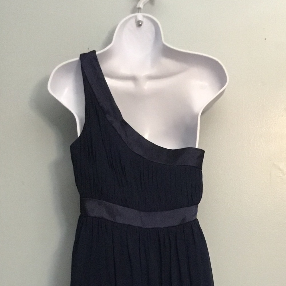 Bari Jay One-Shoulder Navy Dress - Picture 13 of 14